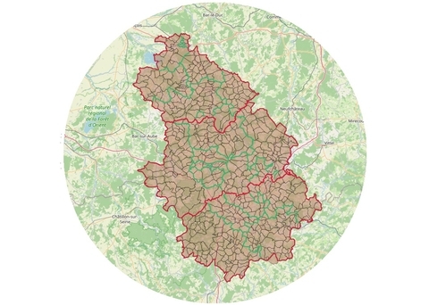 carte des anciennes limites administratives, judiciaires, ecclésiales
