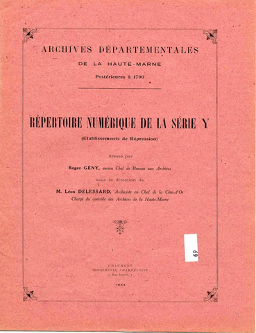 Répertoire de la série Y
