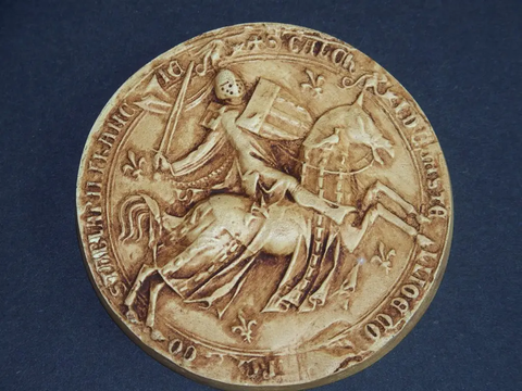Sceau de Gaucher de Châtillon, comte de Porcien, second sceau 1308